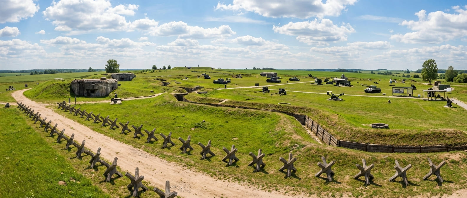 Панорамный вид на комплекс Линия Сталина