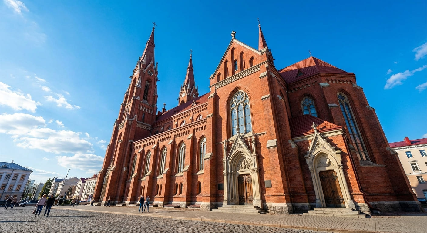 Красный костел святых Симеона и Елены